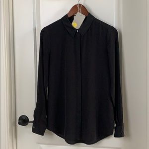 Boden Black Silk Blouse, Size US 4. UK 8